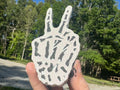 Skull Hand Peace Sign